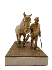 escultura-personalizada Hombre y caballo